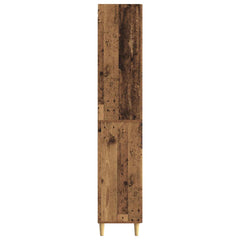 vidaXL Cabinet Set 2 pcs 66 x 34.5 x 90 cm Engineered Wood Old Wood 6