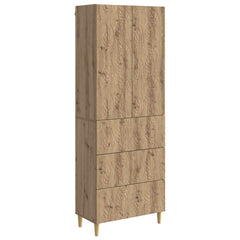 vidaXL Cabinet Set 2 pcs 66 x 34.5 x 90 cm Engineered Wood Artisan Oak 2