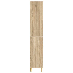 vidaXL Cabinet Set 2 pcs 33 x 34.5 x 90 cm Engineered Wood Sonoma Oak 6