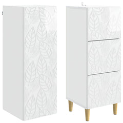 vidaXL Cabinet Set 2 pcs 33 x 34.5 x 90 cm Engineered Wood 4