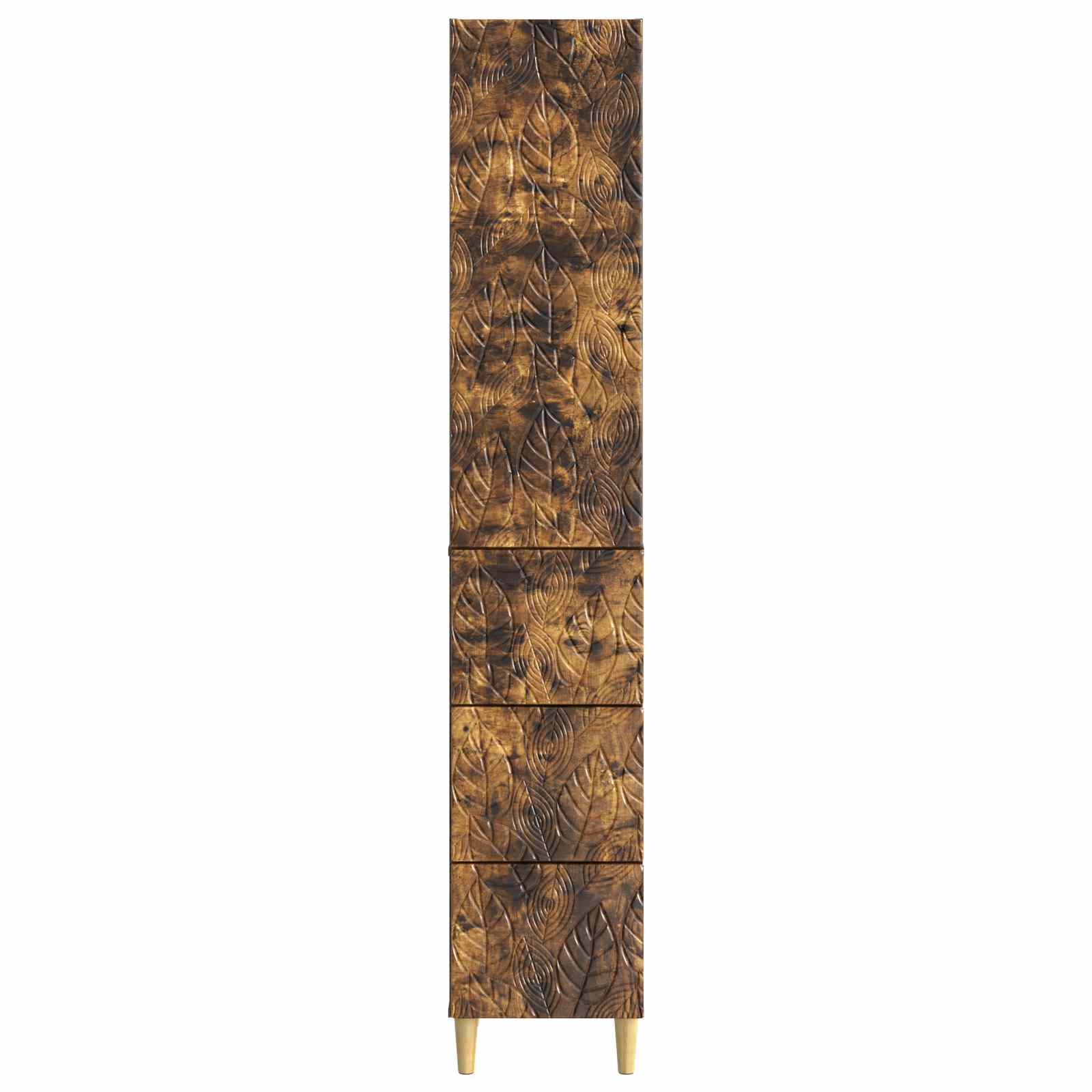 vidaXL Cabinet Set 2 pcs 33 x 34.5 x 90 cm Engineered Wood Smoked Oak 5