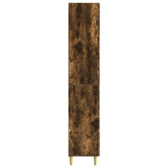 vidaXL Cabinet Set 2 pcs 33 x 34.5 x 90 cm Engineered Wood Smoked Oak 6