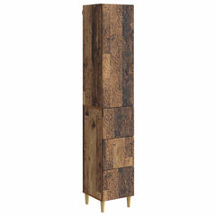 vidaXL Cabinet Set 2 pcs 33 x 34.5 x 90 cm Engineered Wood Old Wood 2