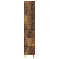 vidaXL Cabinet Set 2 pcs 33 x 34.5 x 90 cm Engineered Wood Old Wood 5