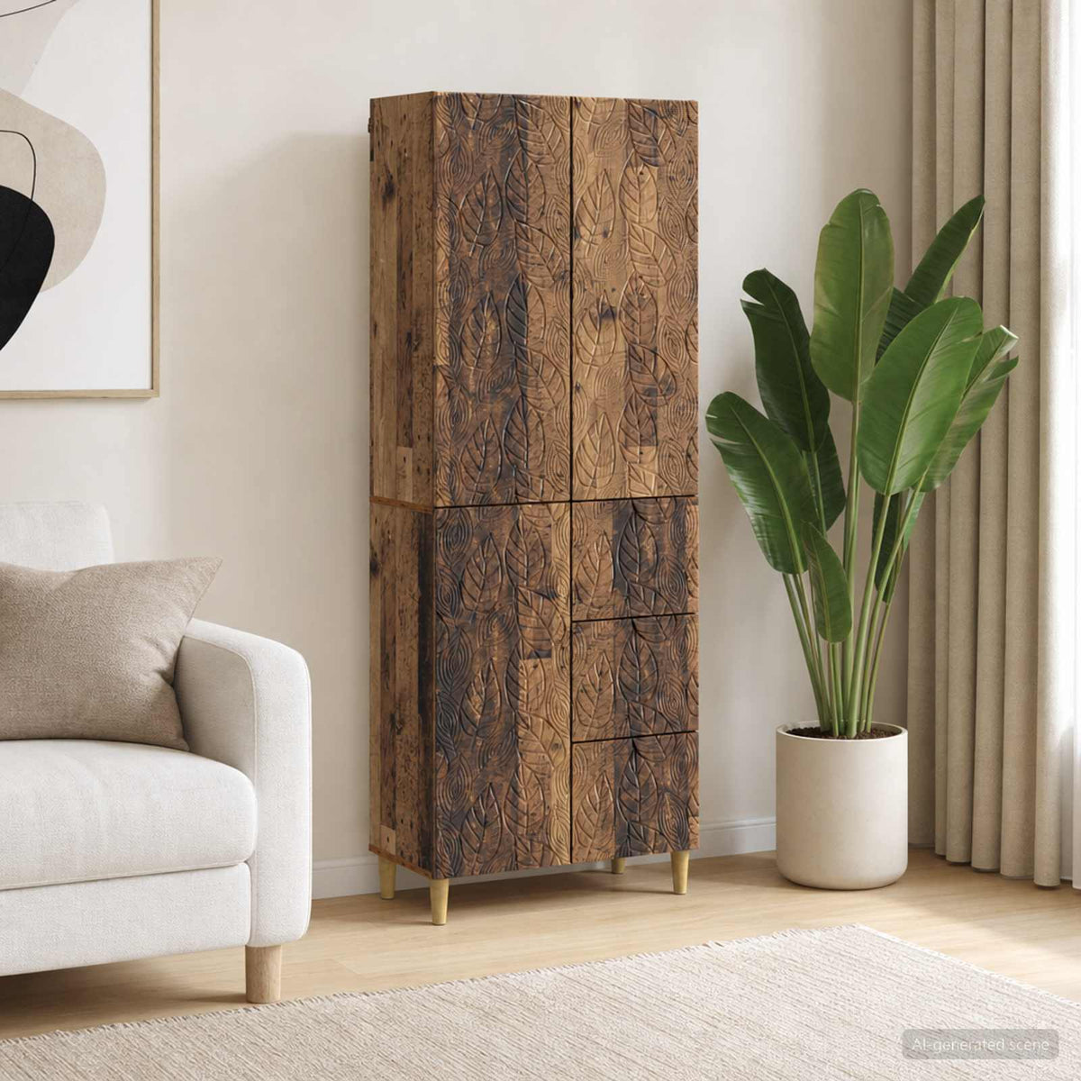 vidaXL 2 pcs Old Wood 1