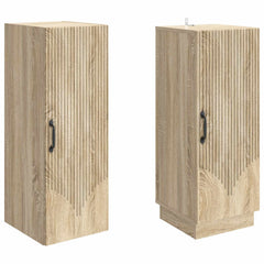 Cabinet Set 2 pcs Engineered Wood Sonoma oak