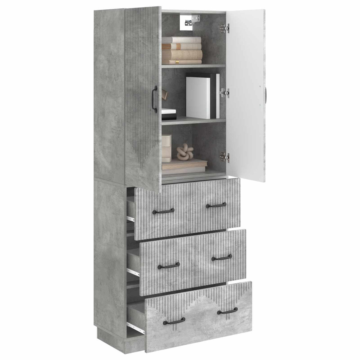 Cabinet Set 2 pcs Engineered Wood, image 3