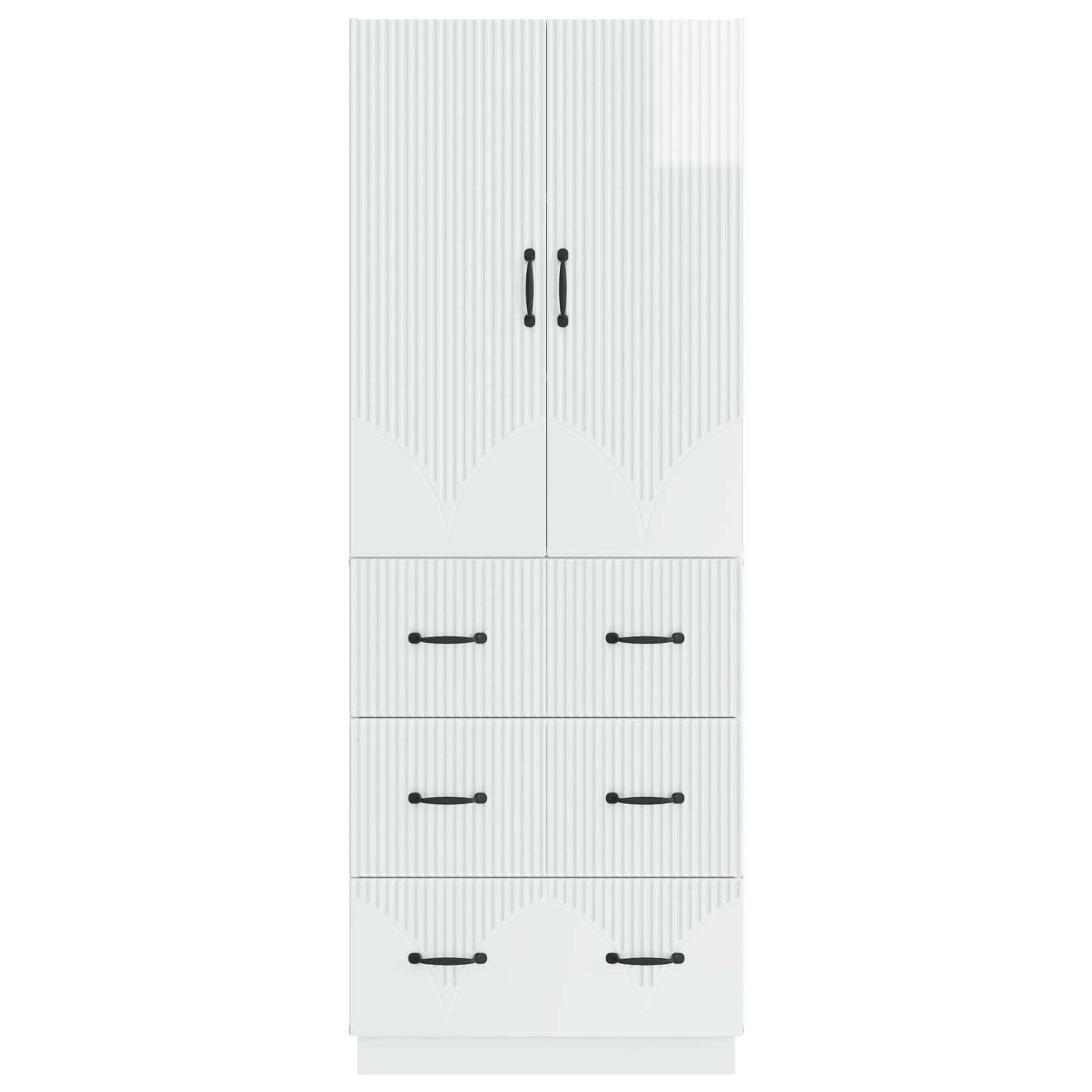 vidaXL Cabinet Set 2 pcs 66 x 34.5 x 87 cm Engineered Wood 5