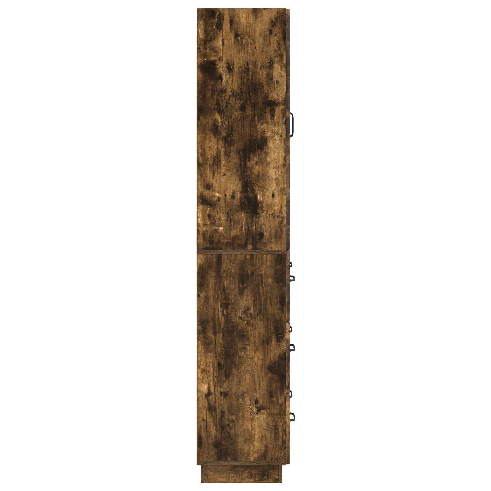 vidaXL Cabinet Set 2 pcs 66 x 34.5 x 87 cm Engineered Wood Smoked Oak 6