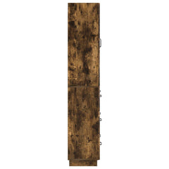 vidaXL Cabinet Set 2 pcs 66 x 34.5 x 87 cm Engineered Wood Smoked Oak 6
