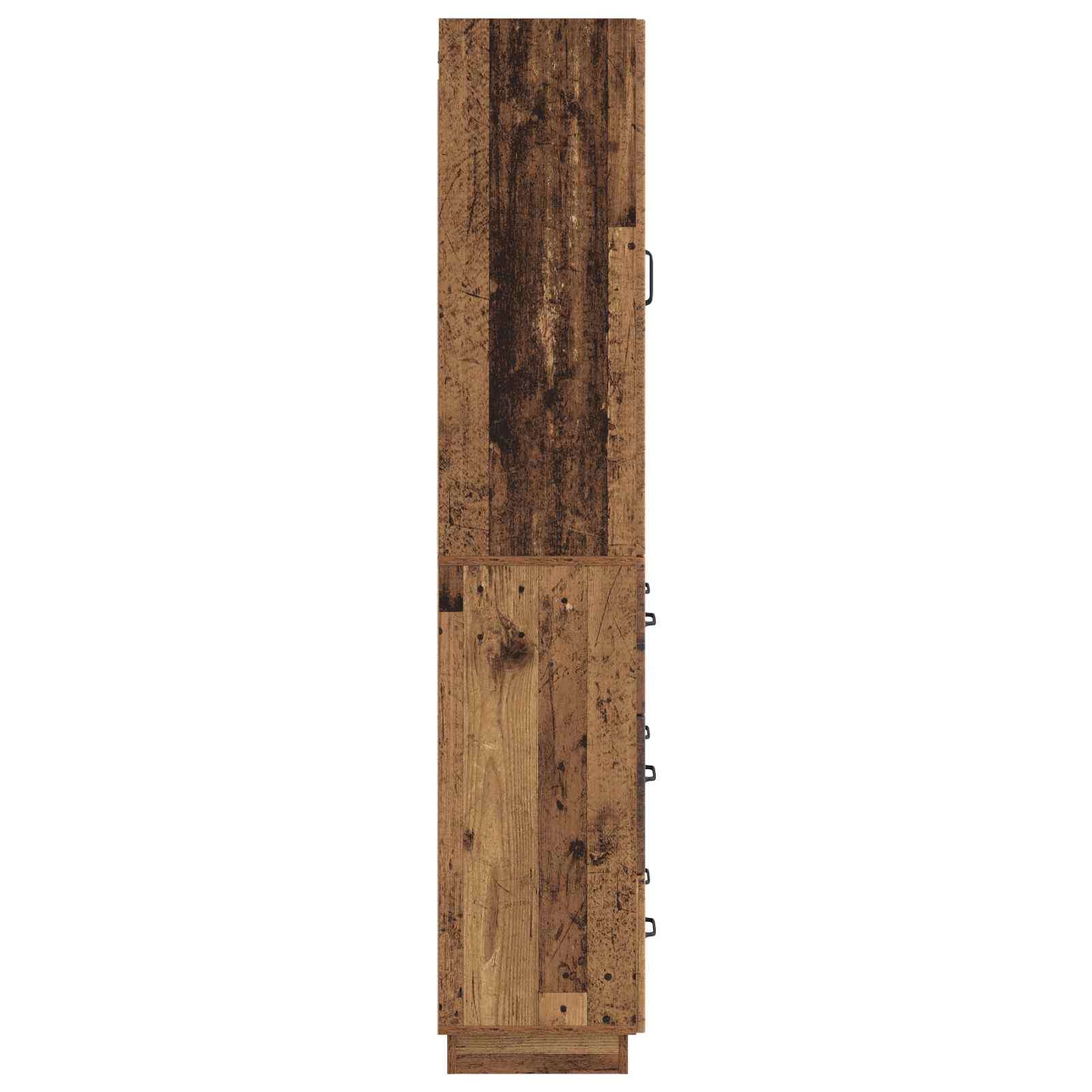 vidaXL Cabinet Set 2 pcs 66 x 34.5 x 87 cm Engineered Wood Old Wood 6
