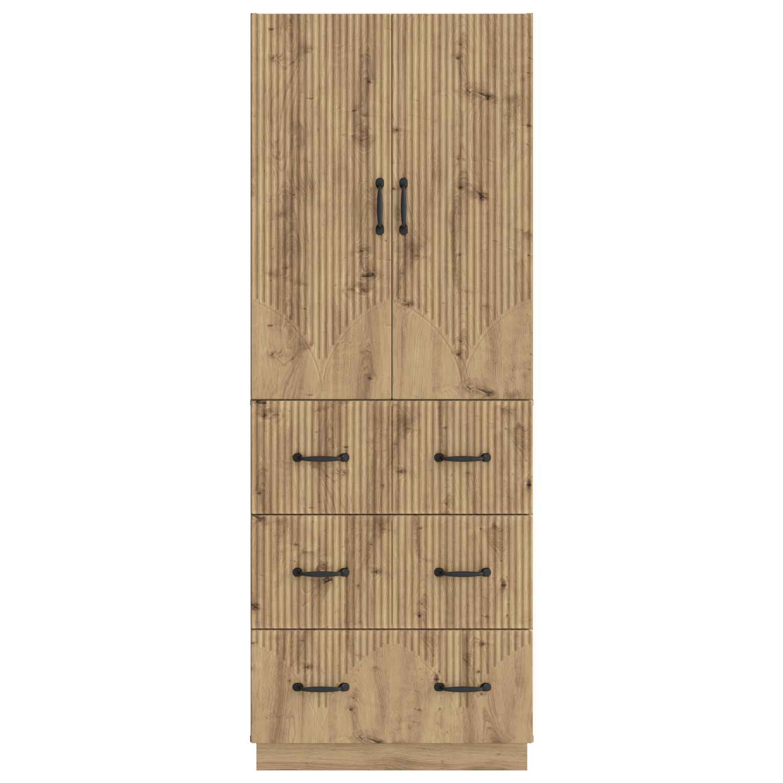 vidaXL Cabinet Set 2 pcs 66 x 34.5 x 87 cm Engineered Wood Artisan Oak 5
