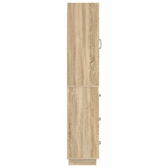 vidaXL Cabinet Set 2 pcs 33 x 34.5 x 87 cm Engineered Wood Sonoma Oak 6