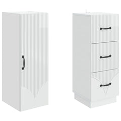 vidaXL Cabinet Set 2 pcs 33 x 34.5 x 87 cm Engineered Wood 4
