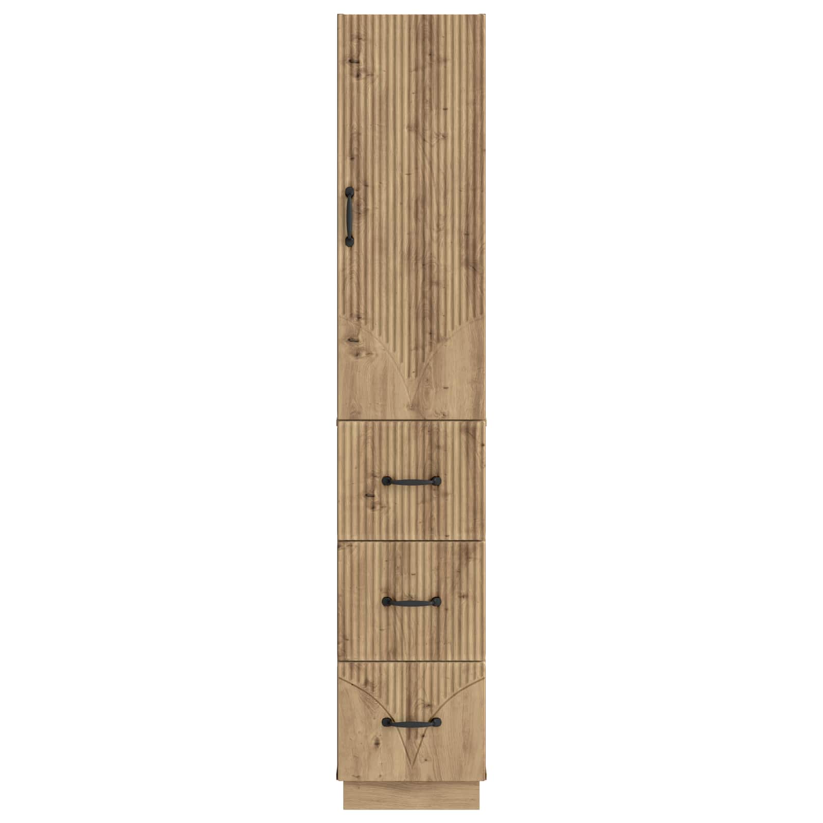 vidaXL Cabinet Set 2 pcs 33 x 34.5 x 87 cm Engineered Wood Artisan Oak 5
