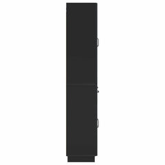 Cabinet Set 2 pcs Engineered Wood Black