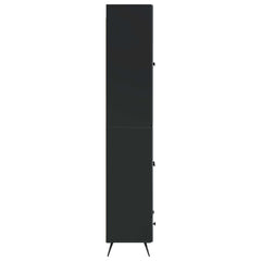 Cabinet Set 2 pcs Engineered Wood Black