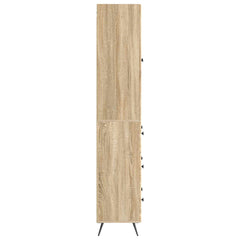 vidaXL Cabinet Set 2 pcs 66 x 34.5 x 90 cm Engineered Wood Sonoma Oak 6