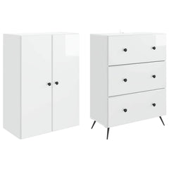 vidaXL Cabinet Set 2 pcs 66 x 34.5 x 90 cm Engineered Wood 4