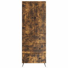 vidaXL Cabinet Set 2 pcs 66 x 34.5 x 90 cm Engineered Wood Smoked Oak 5