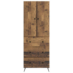vidaXL Cabinet Set 2 pcs 66 x 34.5 x 90 cm Engineered Wood Old Wood 5