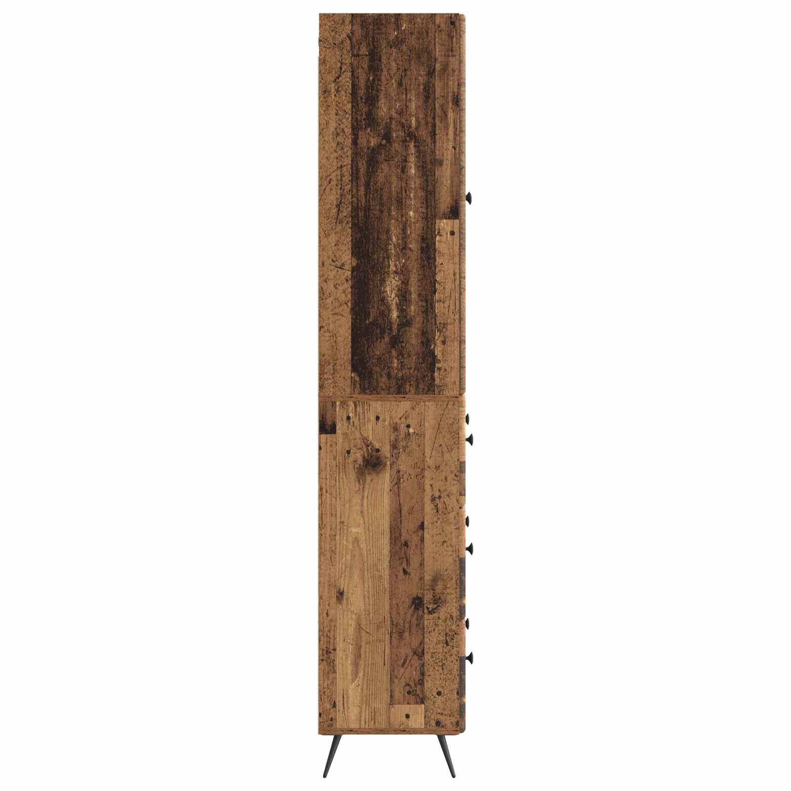vidaXL Cabinet Set 2 pcs 66 x 34.5 x 90 cm Engineered Wood Old Wood 6