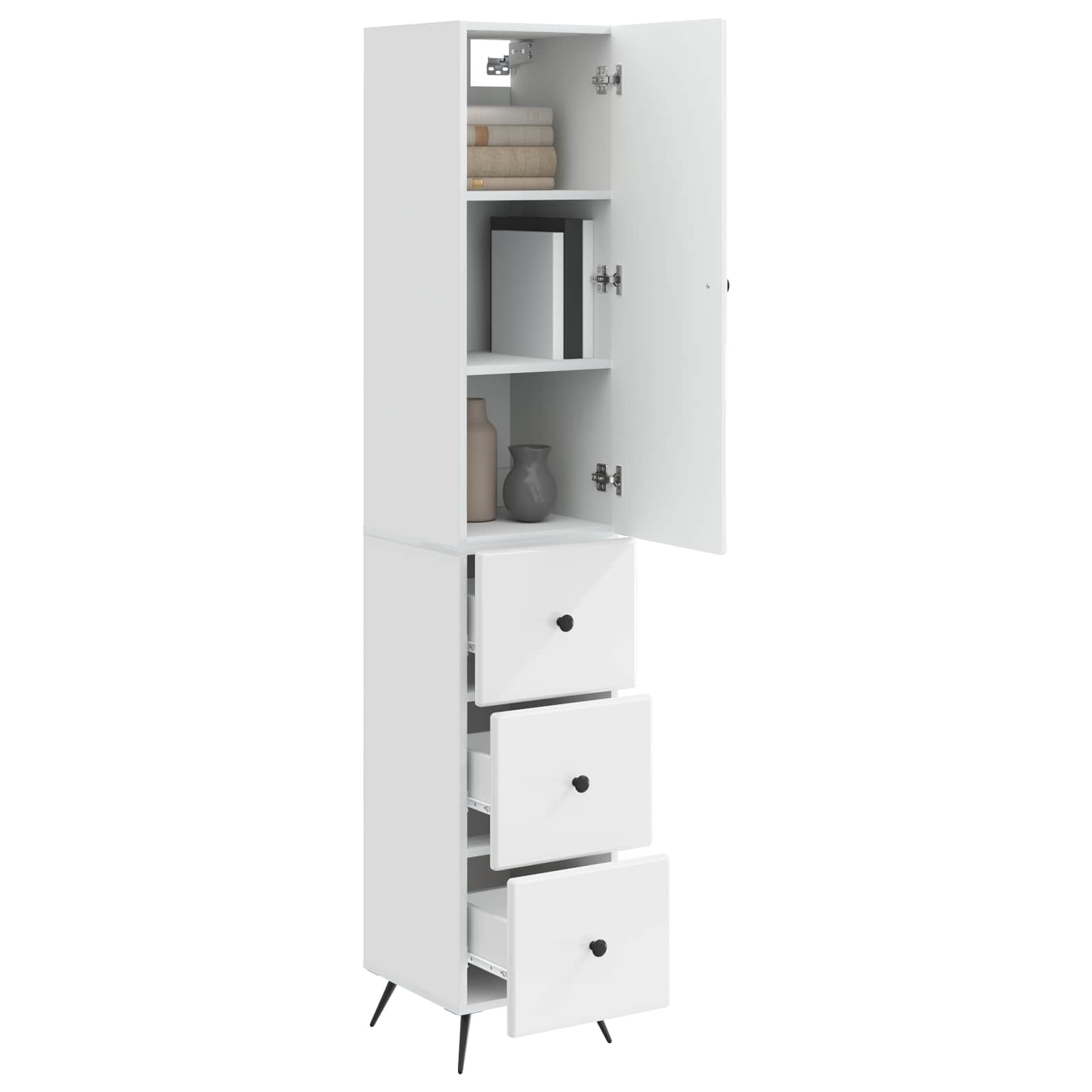 vidaXL Cabinet Set 2 pcs 34.5 x 34.5 x 90 cm Engineered Wood 3