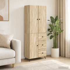 Cabinet Set 2 pcs Engineered Wood Sonoma oak
