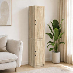 Cabinet Set 2 pcs Engineered Wood Sonoma oak