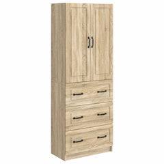 vidaXL Cabinet Set 2 pcs 66 x 34.5 x 87 cm Engineered Wood Sonoma Oak 2