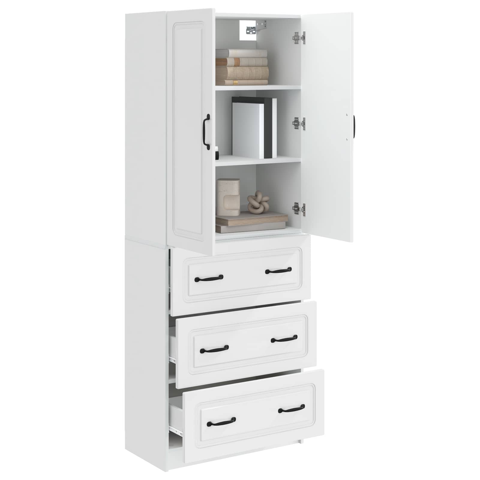 vidaXL Cabinet Set 2 pcs 66 x 34.5 x 87 cm Engineered Wood 3