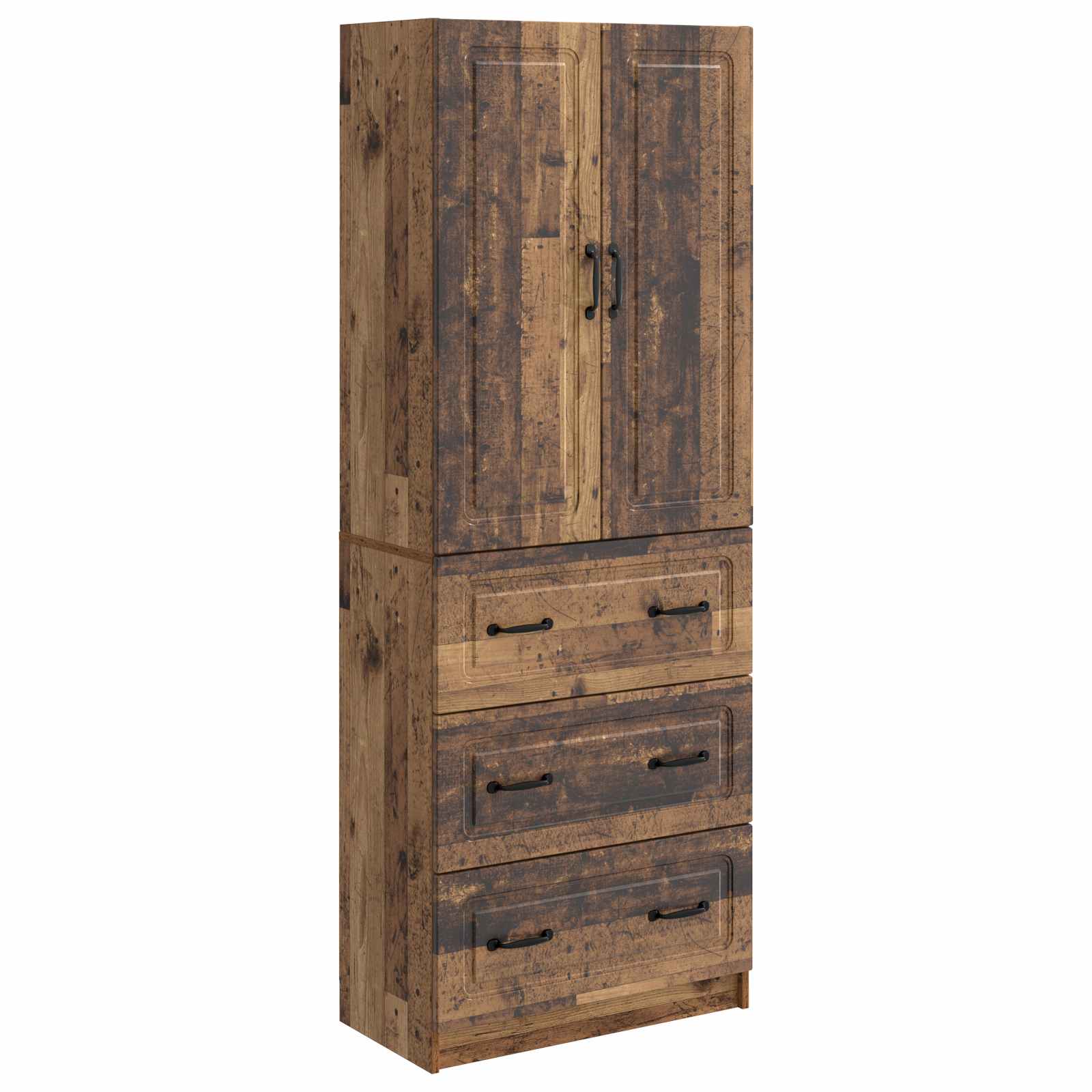 vidaXL Cabinet Set 2 pcs 66 x 34.5 x 87 cm Engineered Wood Old Wood 2