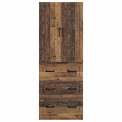 vidaXL Cabinet Set 2 pcs 66 x 34.5 x 87 cm Engineered Wood Old Wood 5
