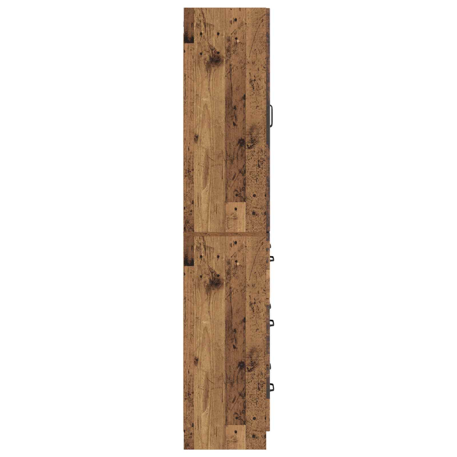 vidaXL Cabinet Set 2 pcs 66 x 34.5 x 87 cm Engineered Wood Old Wood 6