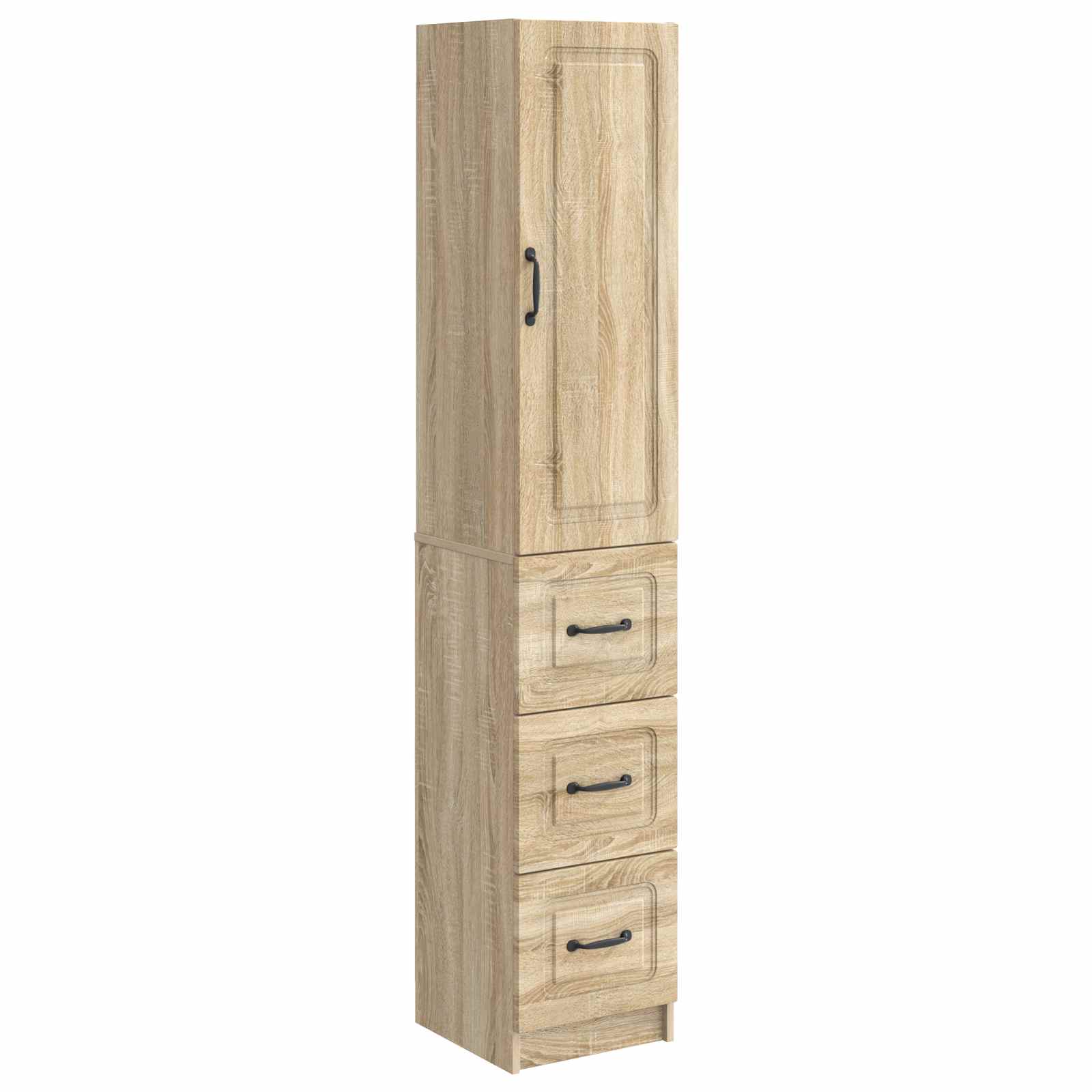 vidaXL Cabinet Set 2 pcs 33 x 34.5 x 87 cm Engineered Wood Sonoma Oak 2