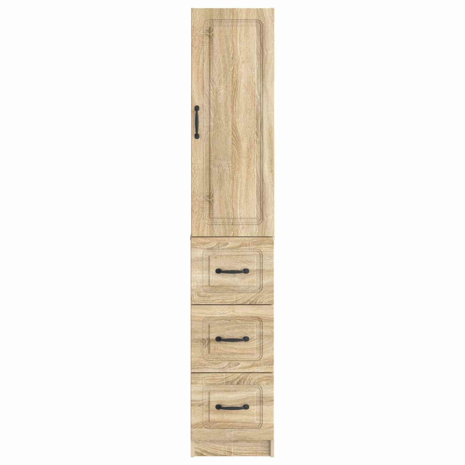vidaXL Cabinet Set 2 pcs 33 x 34.5 x 87 cm Engineered Wood Sonoma Oak 5