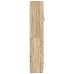 vidaXL Cabinet Set 2 pcs 33 x 34.5 x 87 cm Engineered Wood Sonoma Oak 6