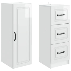 vidaXL Cabinet Set 2 pcs 33 x 34.5 x 87 cm Engineered Wood 4