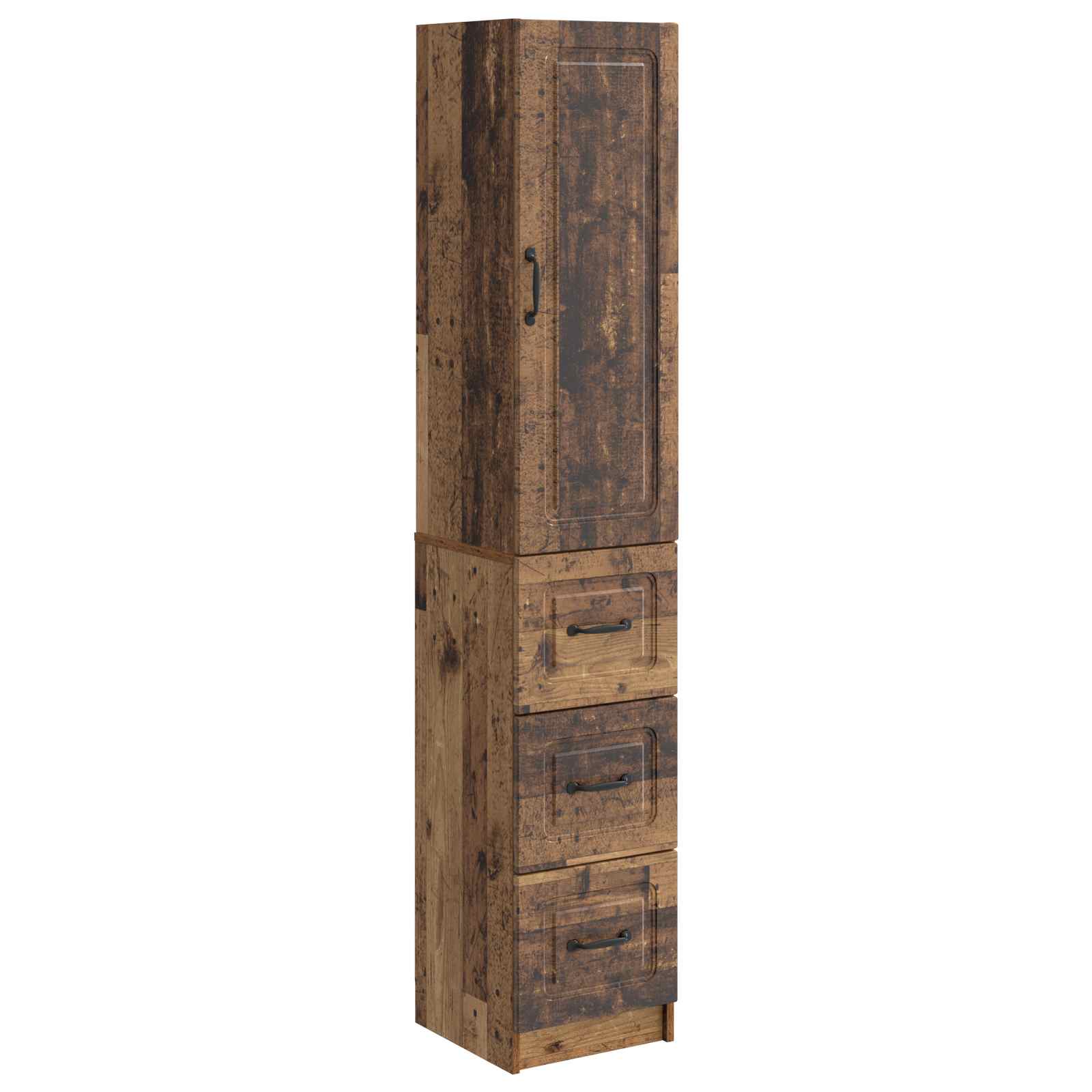 vidaXL Cabinet Set 2 pcs 33 x 34.5 x 87 cm Engineered Wood Old Wood 2