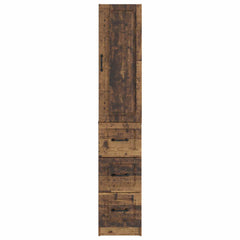 vidaXL Cabinet Set 2 pcs 33 x 34.5 x 87 cm Engineered Wood Old Wood 5