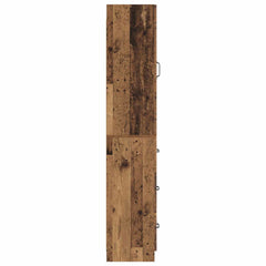 vidaXL Cabinet Set 2 pcs 33 x 34.5 x 87 cm Engineered Wood Old Wood 6