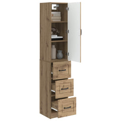 vidaXL Cabinet Set 2 pcs 33 x 34.5 x 87 cm Engineered Wood Artisan Oak 3
