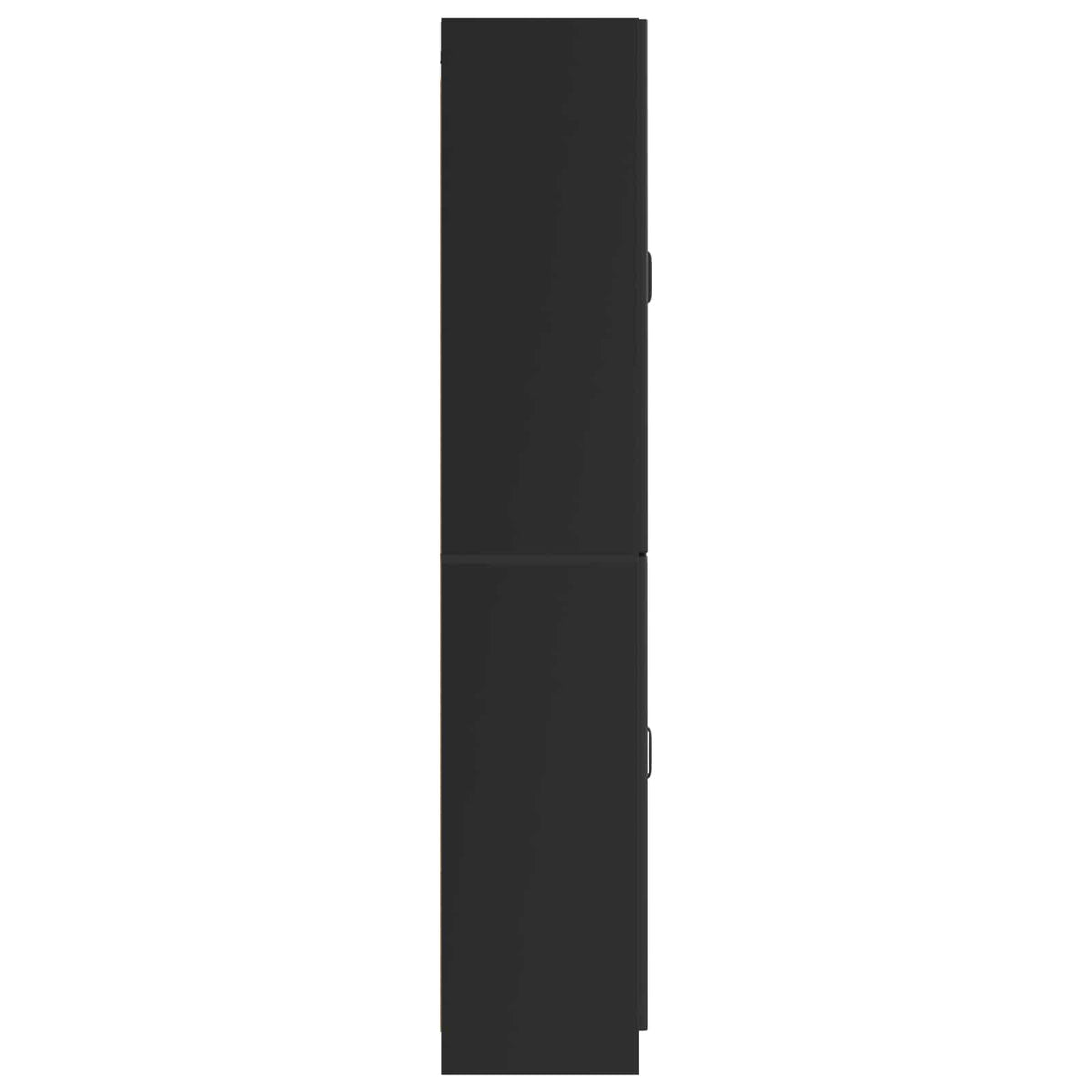 Cabinet Set 2 pcs Engineered Wood Black