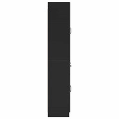 Cabinet Set 2 pcs Engineered Wood Black