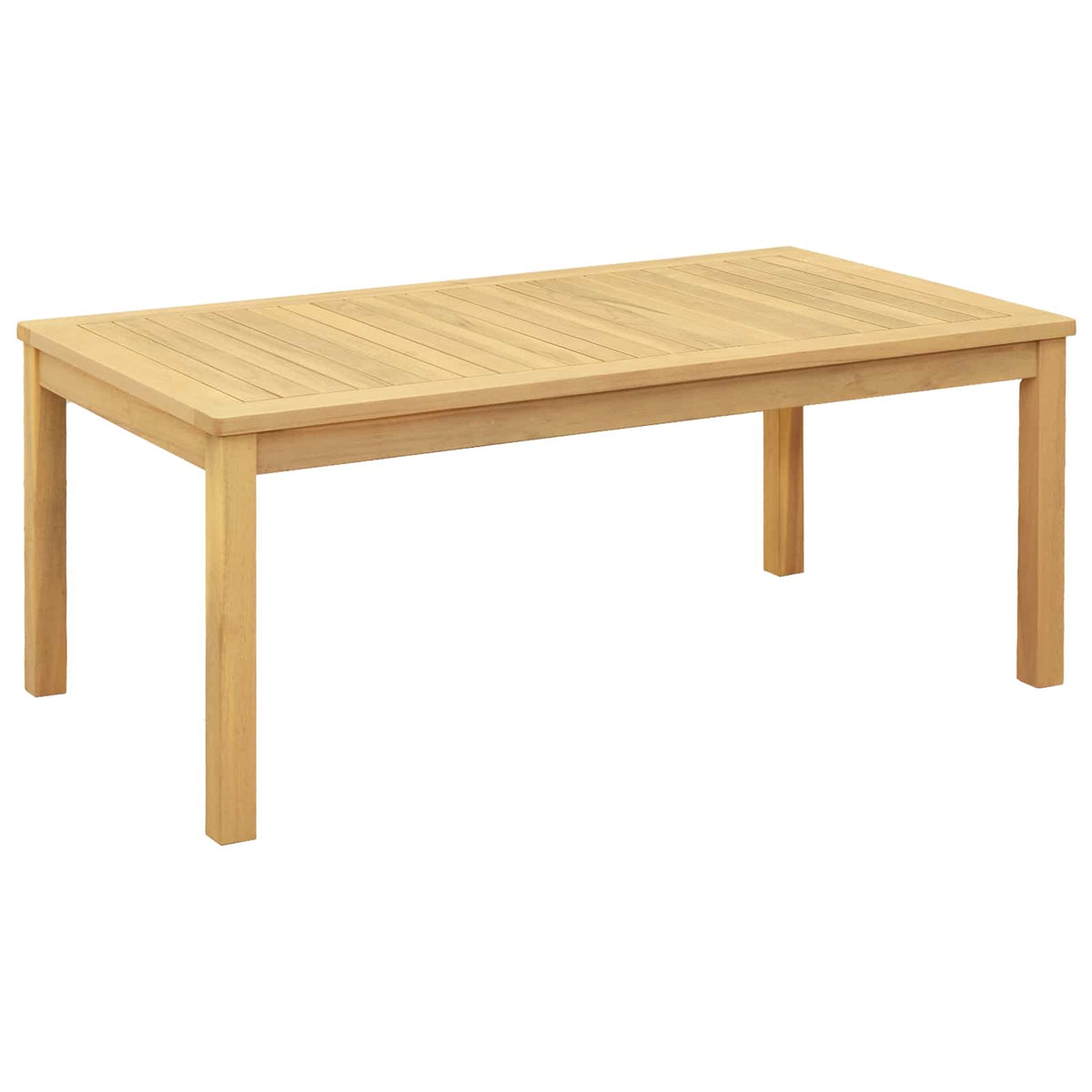 Coffee Table Solid Acacia Wood Light Acacia 110 cm 45 cm 60 cm