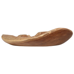 vidaXL Fruit Bowl JEPARA Ø 50 cm Solid Teak Wood Round Teak Brown 2