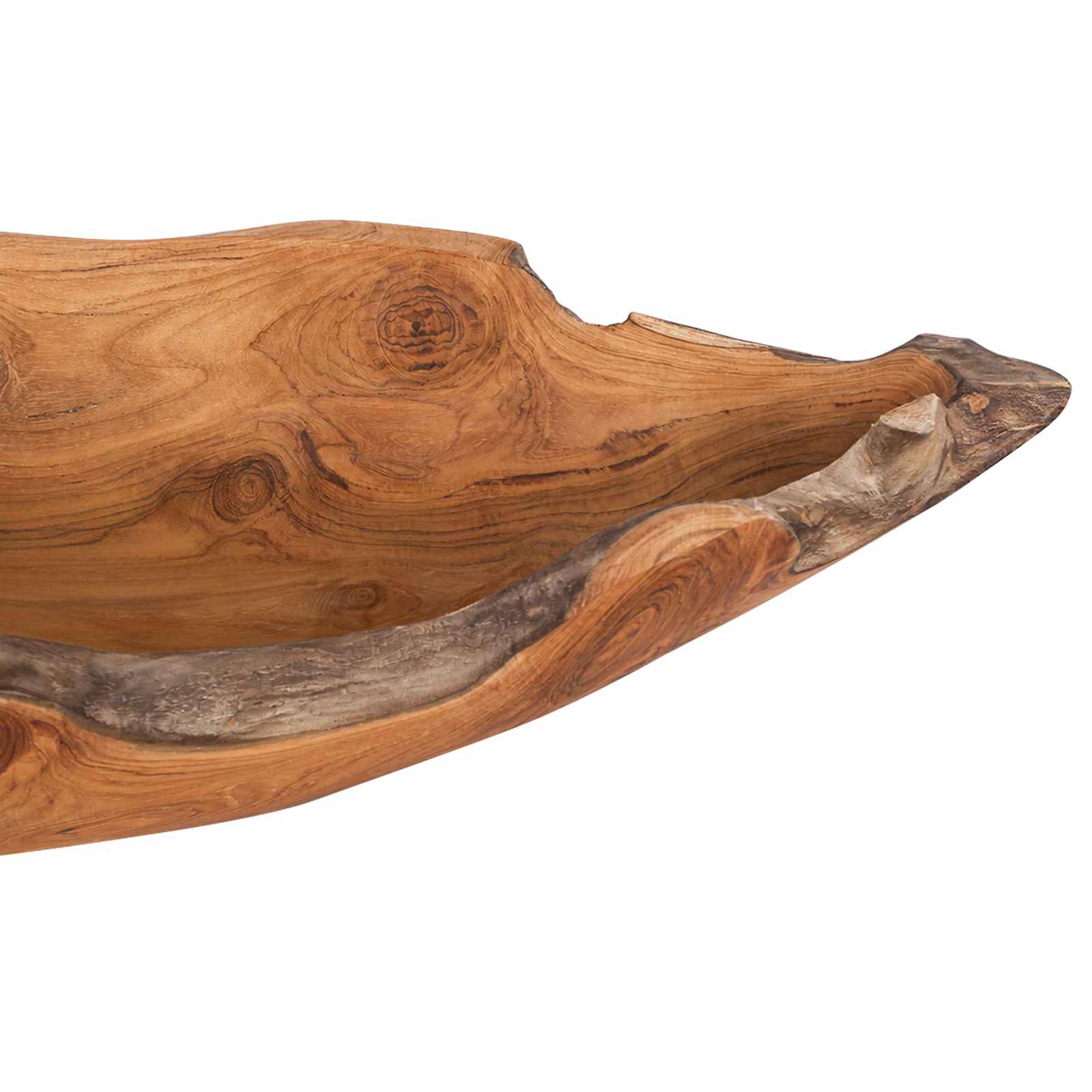 vidaXL Fruit Bowl JEPARA Teak Brown 61 x 21 x 11 cm 6