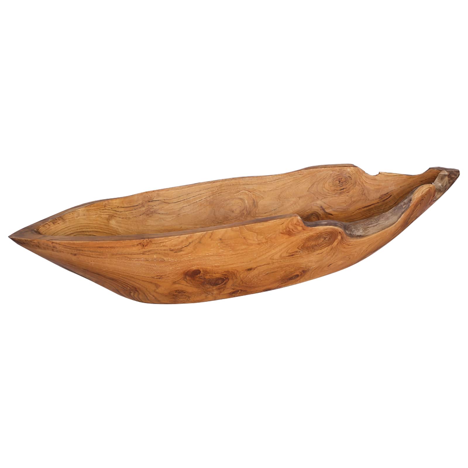 vidaXL Fruit Bowl JEPARA Teak Brown 61 x 21 x 11 cm 1