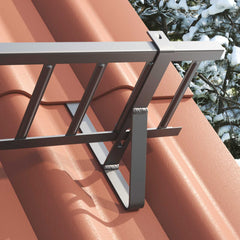 vidaXL Snow Guard Support 6 pcs Anthracite 29.5 x 3 x 34.5 cm Steel 3