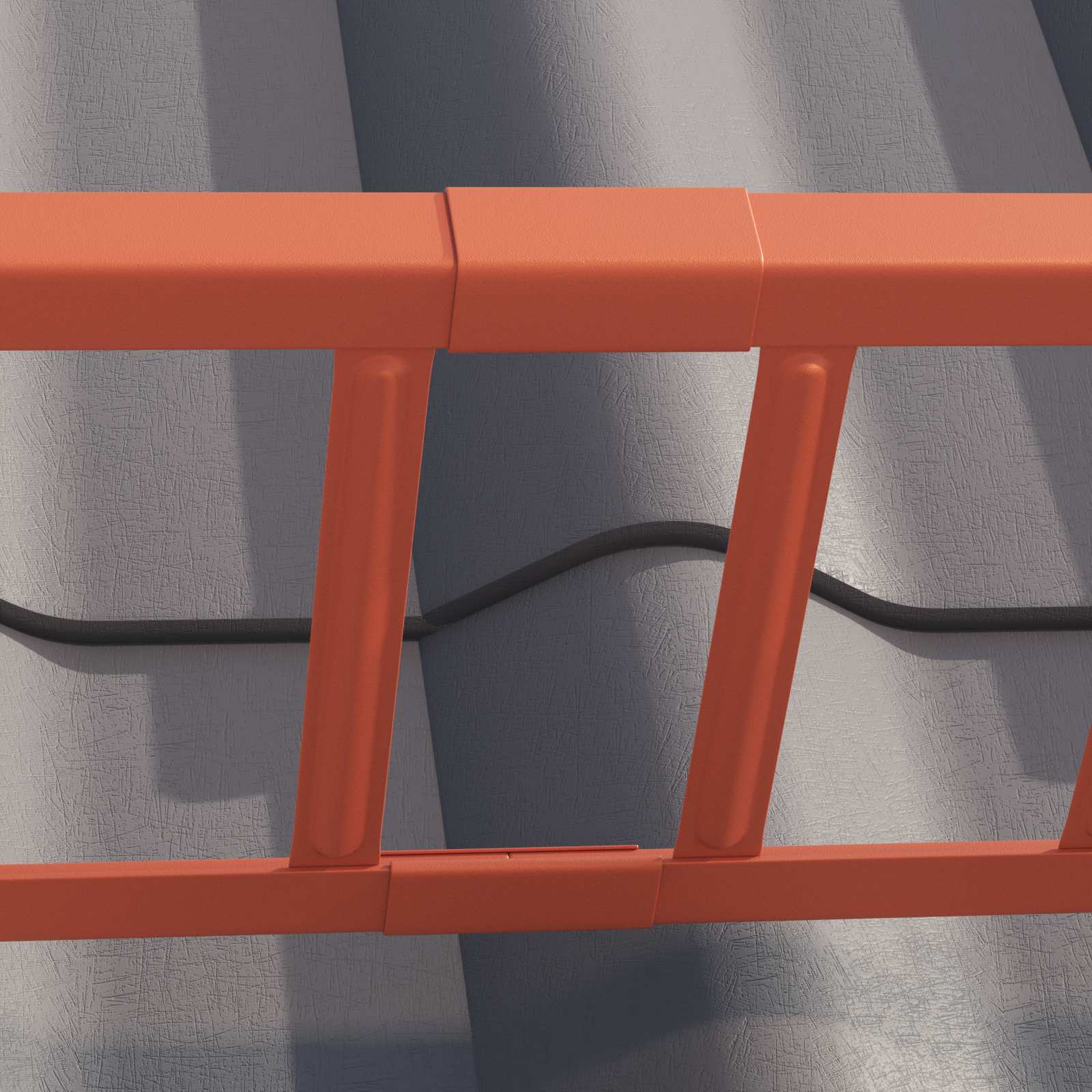 vidaXL Red 600 x 2.5 x 20 cm Steel 3